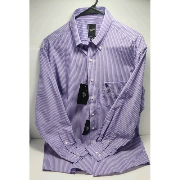 U.S. Polo Assn. Other - NWT U.S Polo Assn. Men's Button Up Dress Shirt‎ 15/32 Purple Shirt, Summer